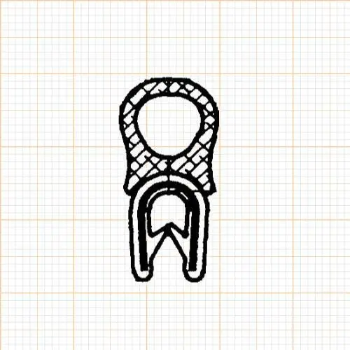 Kantenschutz Dichtprofile - Kantenschutzprofil | Höhe: 27,5 mm | Farbe: schwarz
