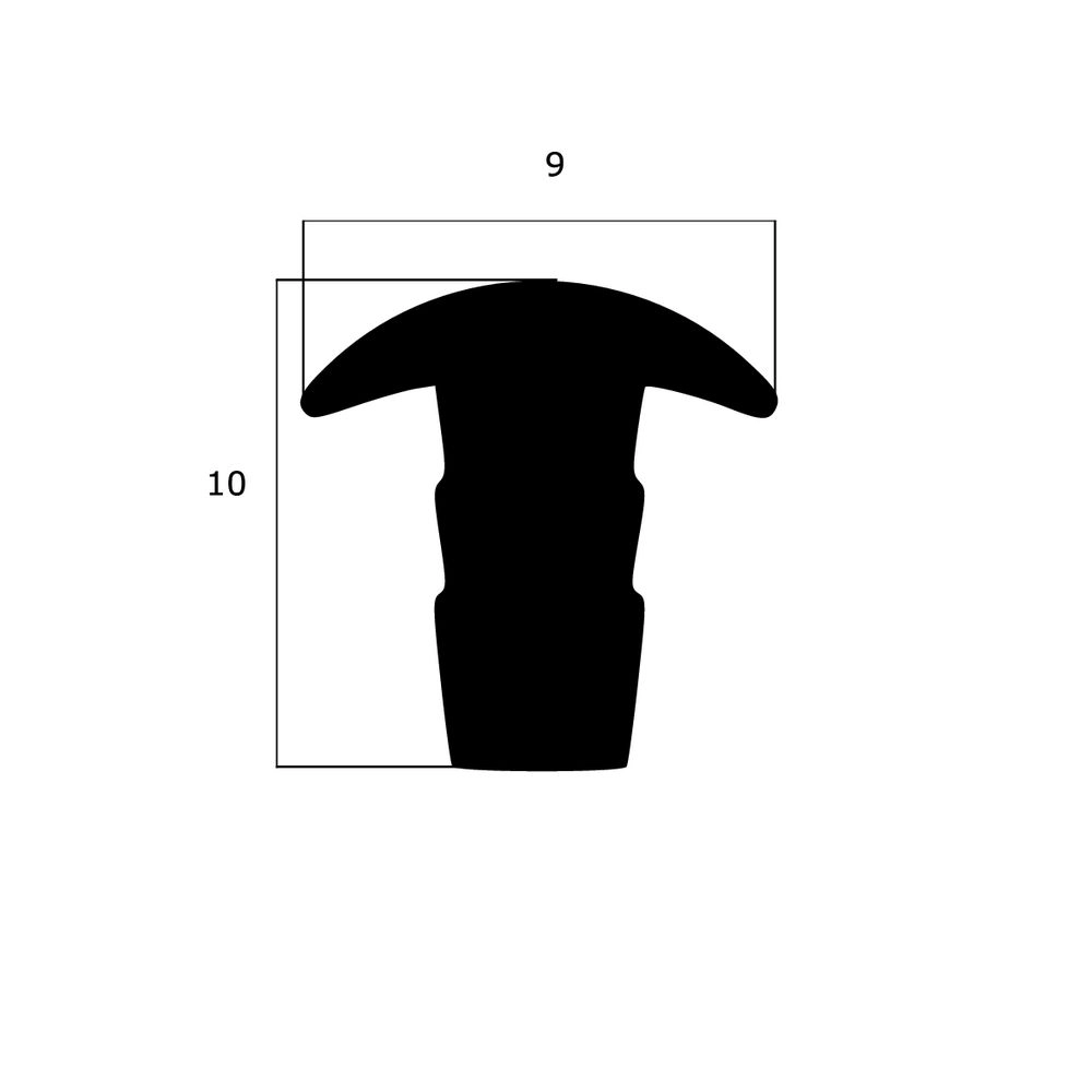 Treppenstufenprofile - Anti-Rutsch Profil für Treppenstufen | Höhe: 10 mm | Farbe: weiß