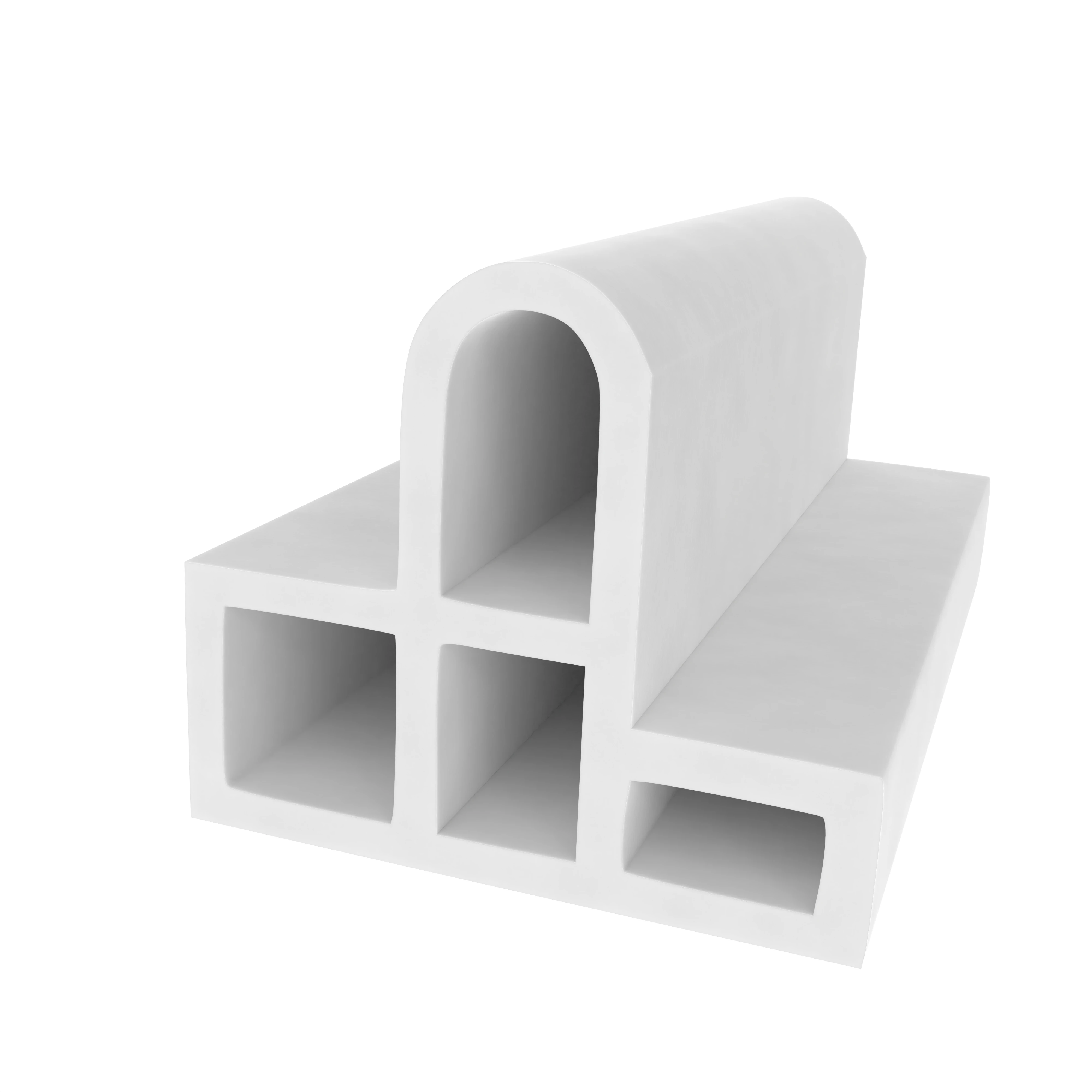 Türrahmen Dichtung - Stahlzargendichtung für Stahlrahmen | 18 mm Breite | Farbe: weiß