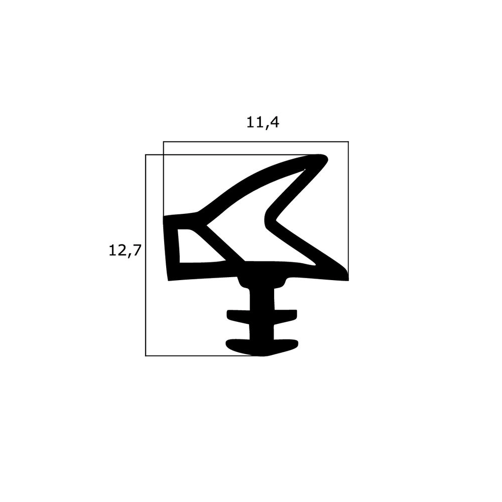 Türrahmen Dichtung - Holzzargendichtung für Haustüren | 4 Nutbreite | Farbe: beige