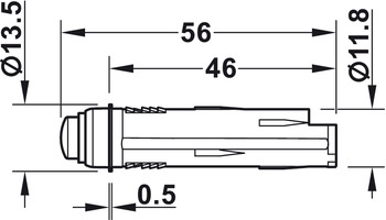 Beleuchtung - Häfele Loox Bewegungsmelder | automatisch modular | Farbe: silber