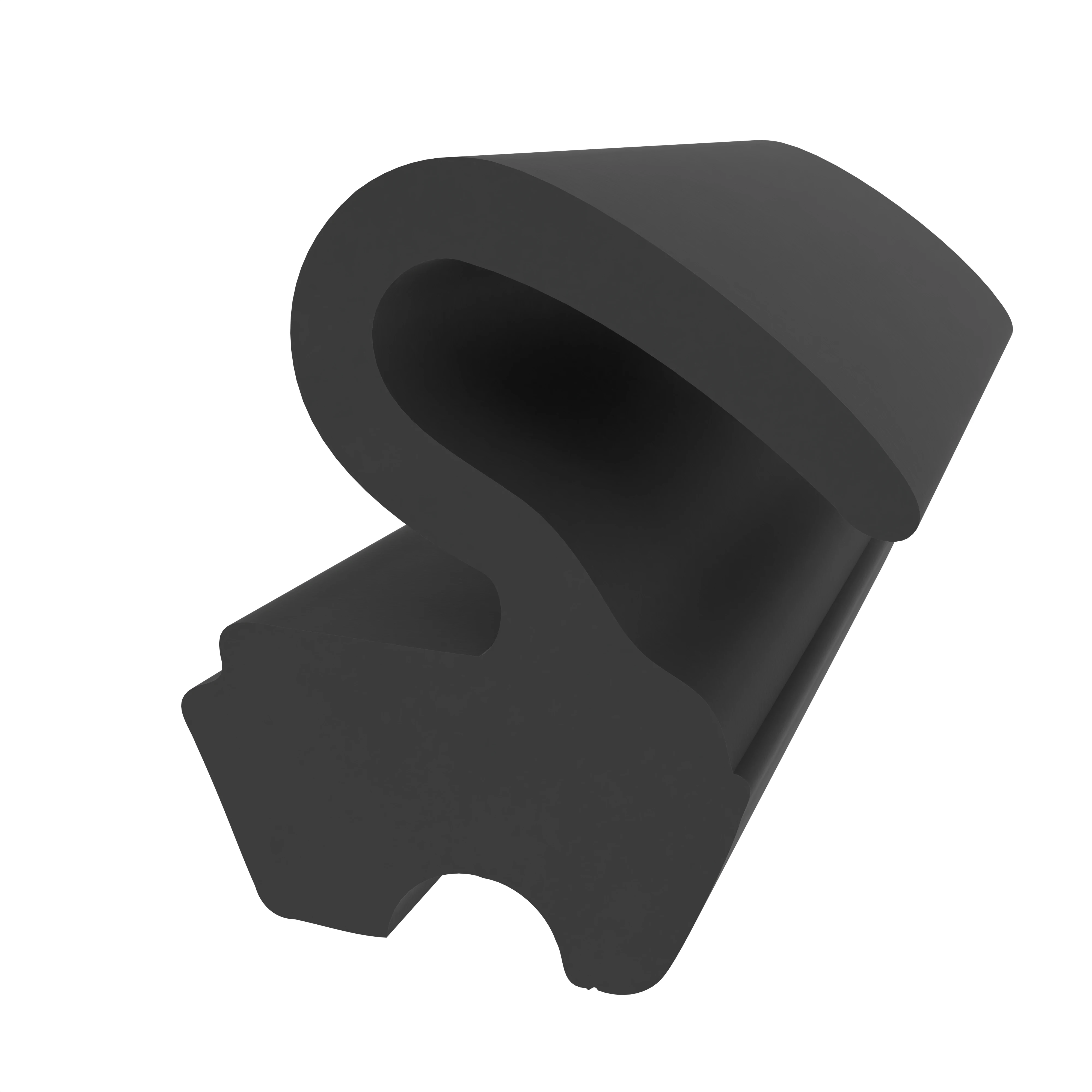 Mitteldichtung für Metall- und Alufenster | 13 mm Höhe | Farbe: schwarz