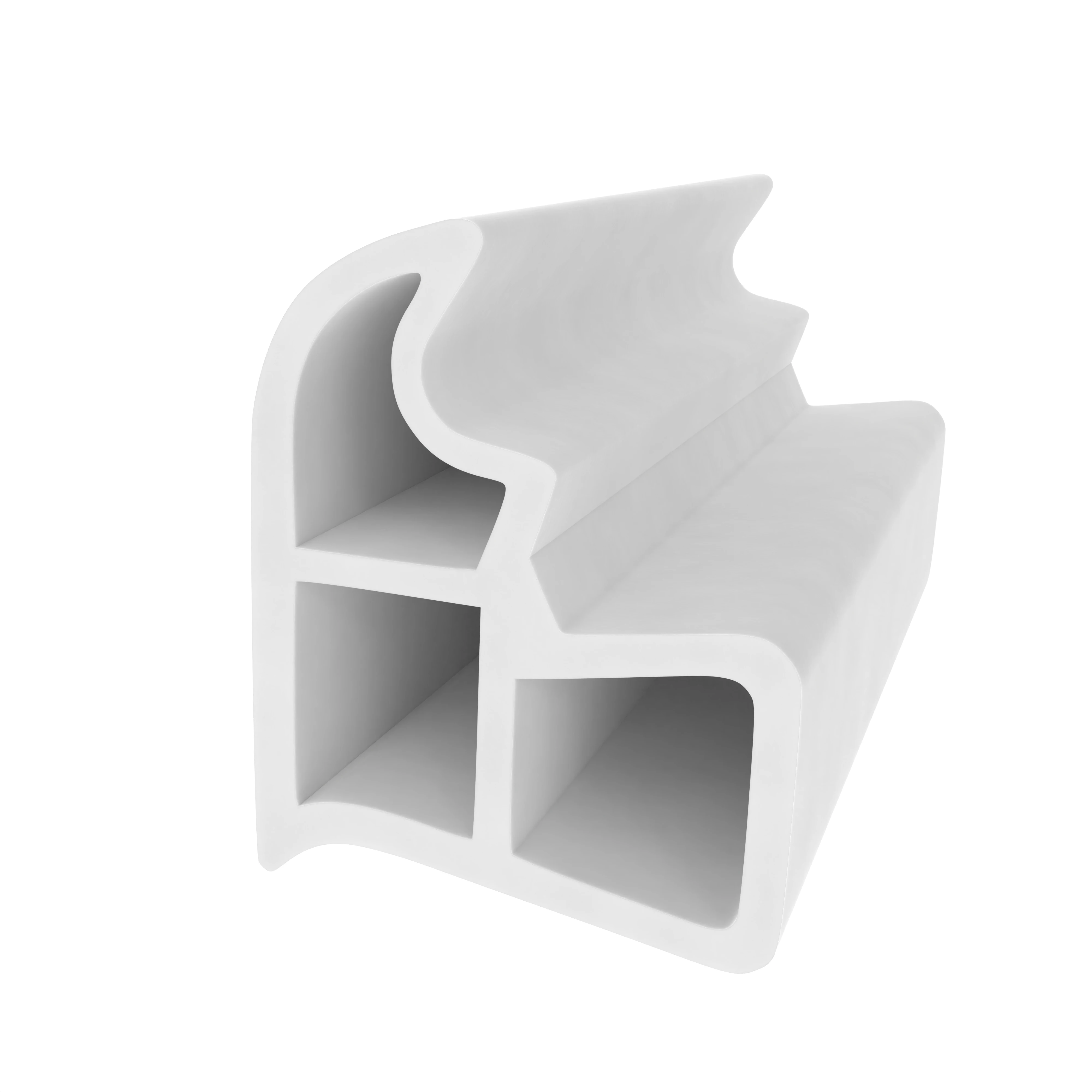 Stahlzargendichtung für Stahltüren | 18 mm Höhe | Farbe: weiß