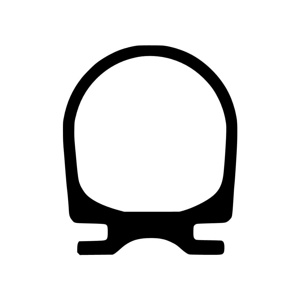 OP-Tür- und Garagentordichtungen - Garagentor / OP-Türdichtung in schwarz