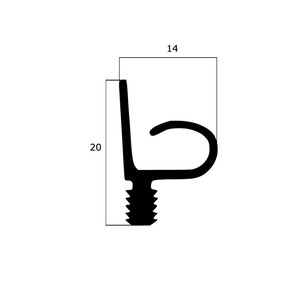 Türrahmen Dichtung - Holzzargendichtung für Türen | 3 mm Nut | Farbe: braun