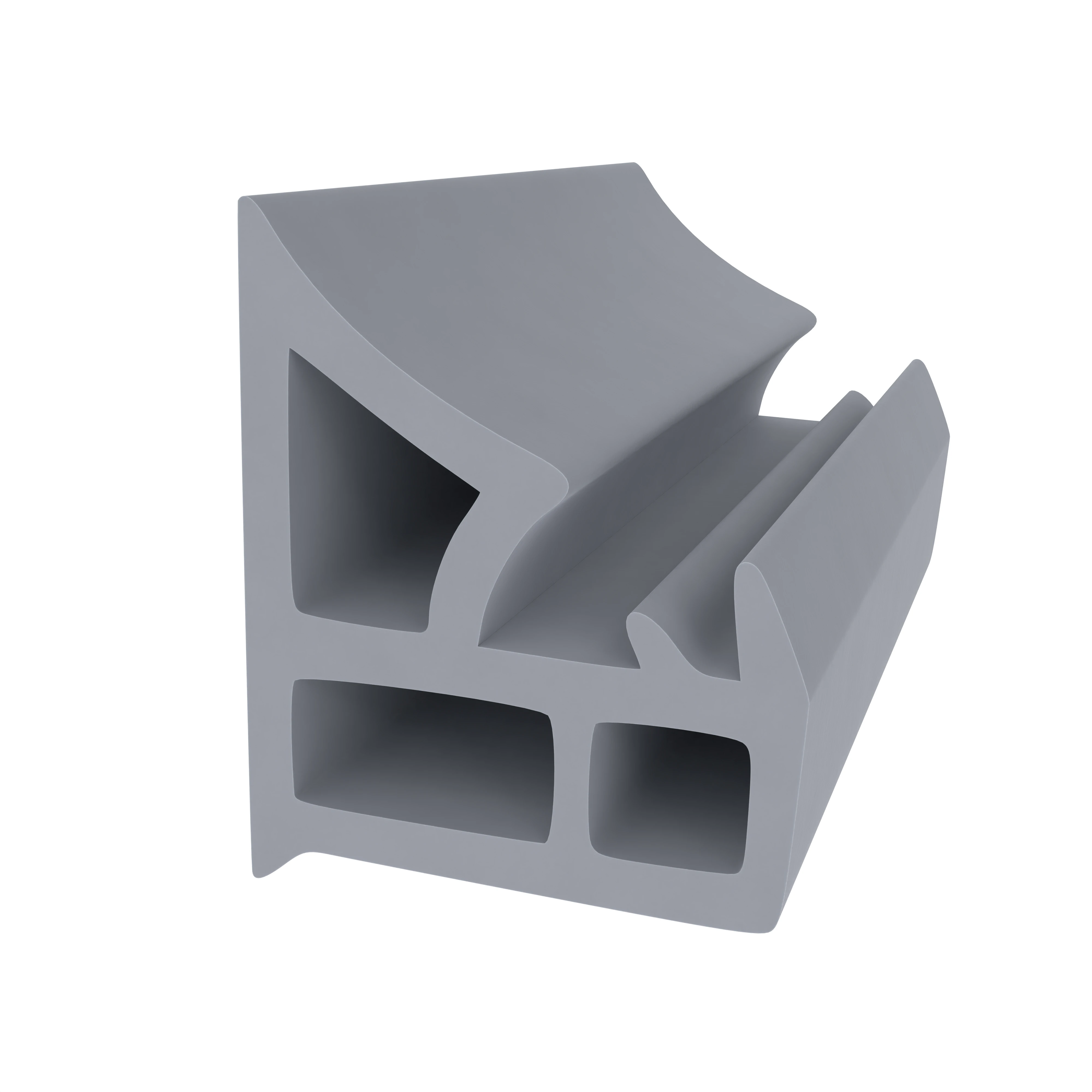 Stahlzargendichtung für Stahlrahmen | 15 mm Höhe | Farbe: grau