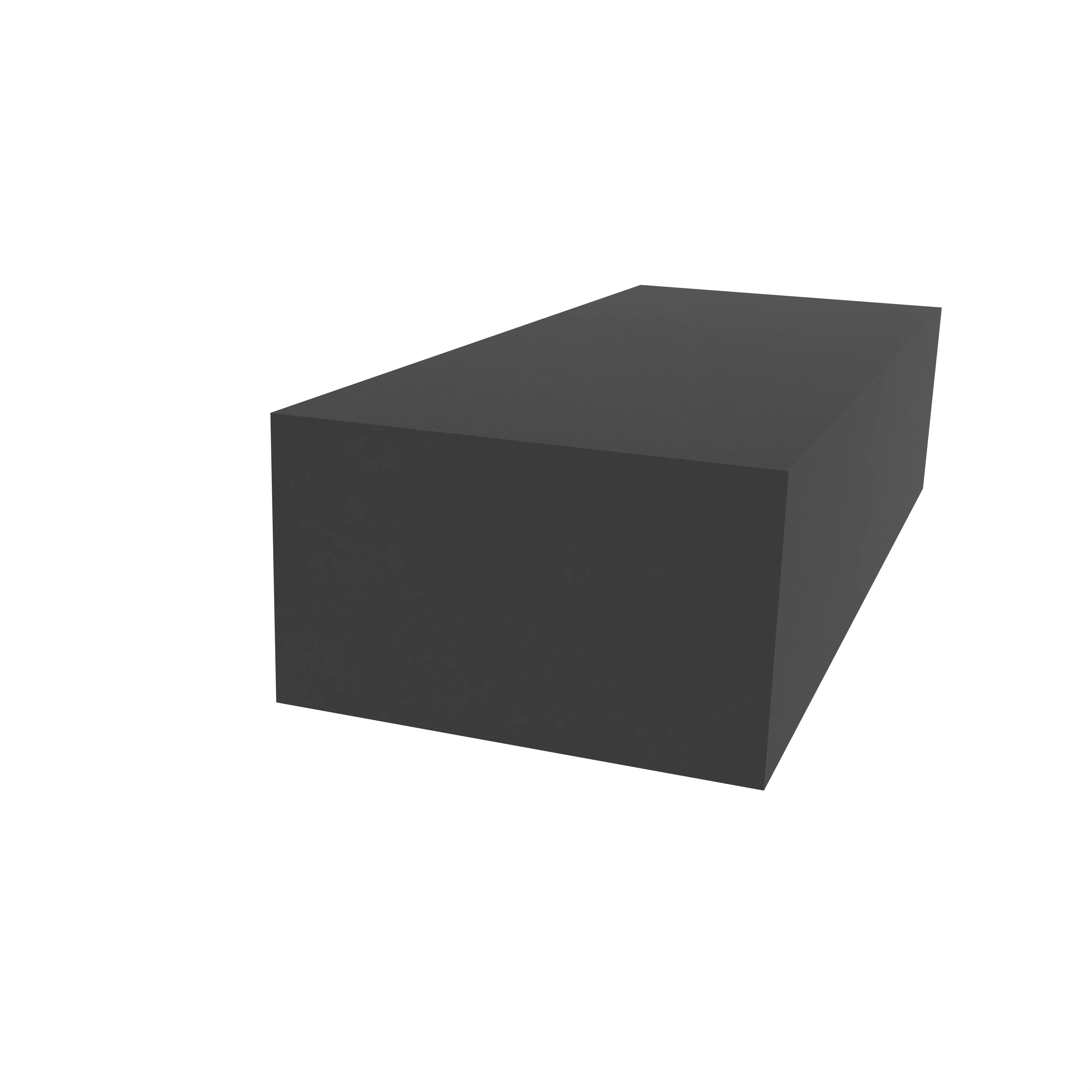 Moosgummidichtung vierkant | 5 mm Breite | Farbe: schwarz