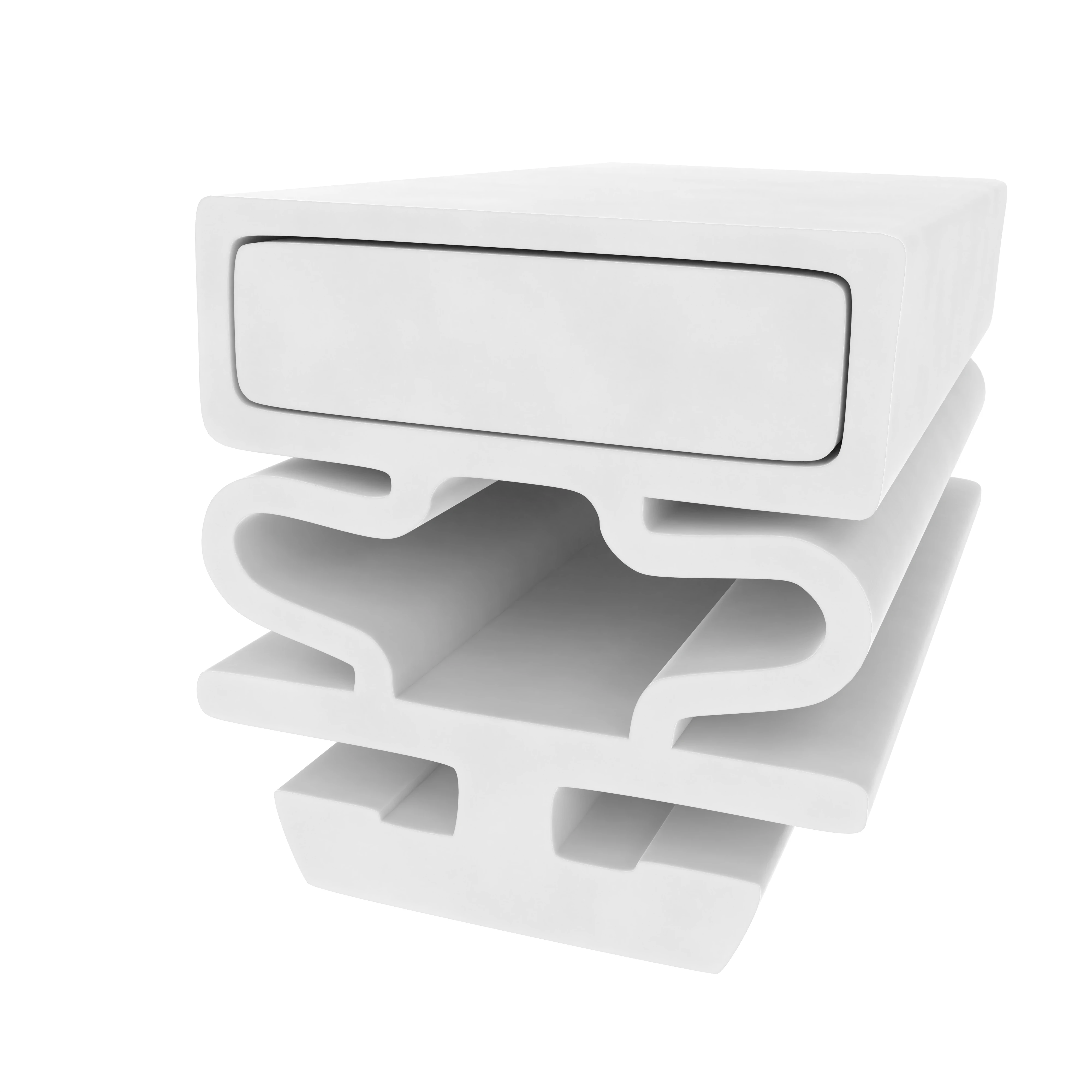 Kühlschrankdichtungsrahmen | Höhe: 12 mm | Farbe: weiß Kühlschrankdichtungsrahmen | Höhe: 12 mm | Farbe: weiß