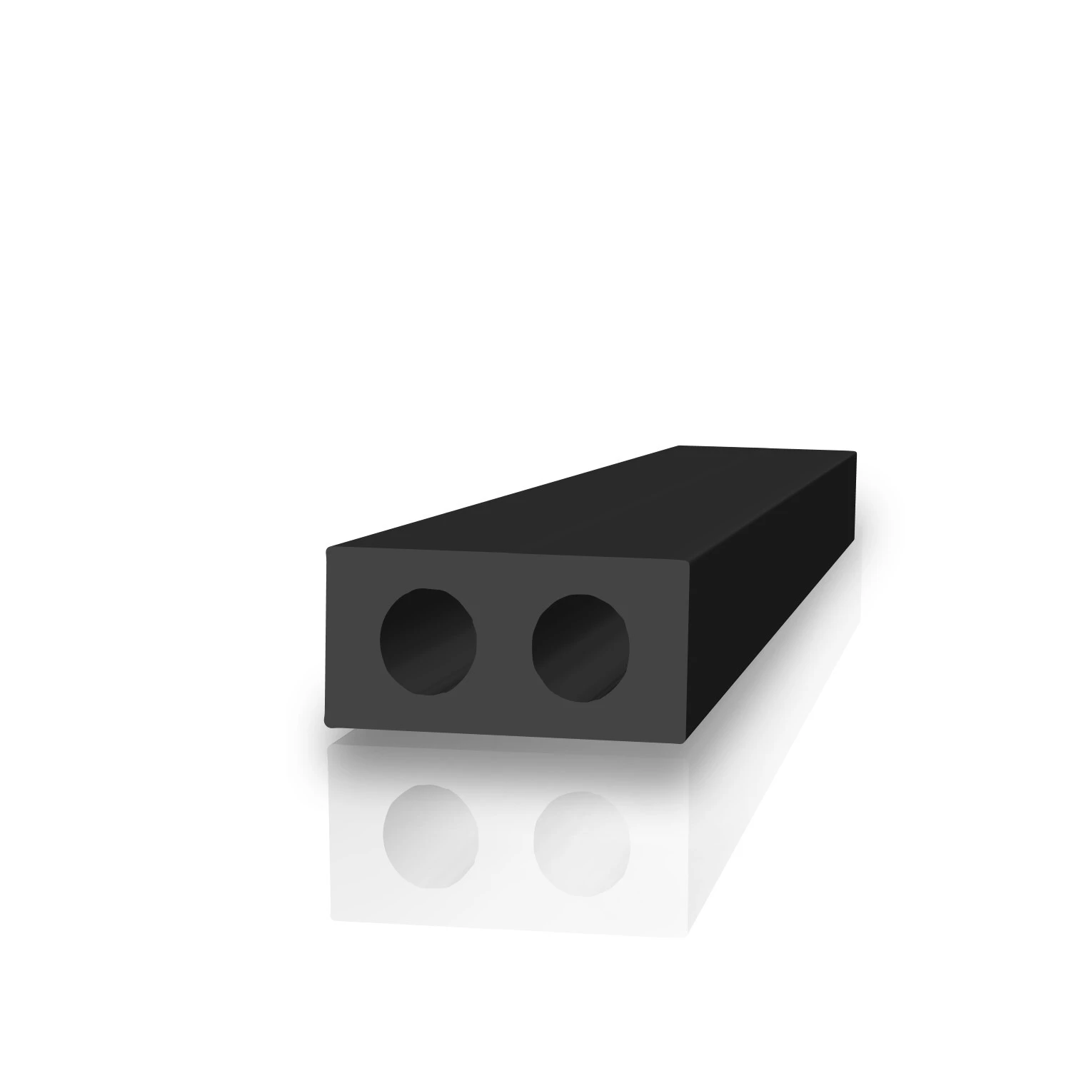 Restaurierungsmaterial - Bootslukendichtung | Höhe: 10 mm | Farbe: schwarz