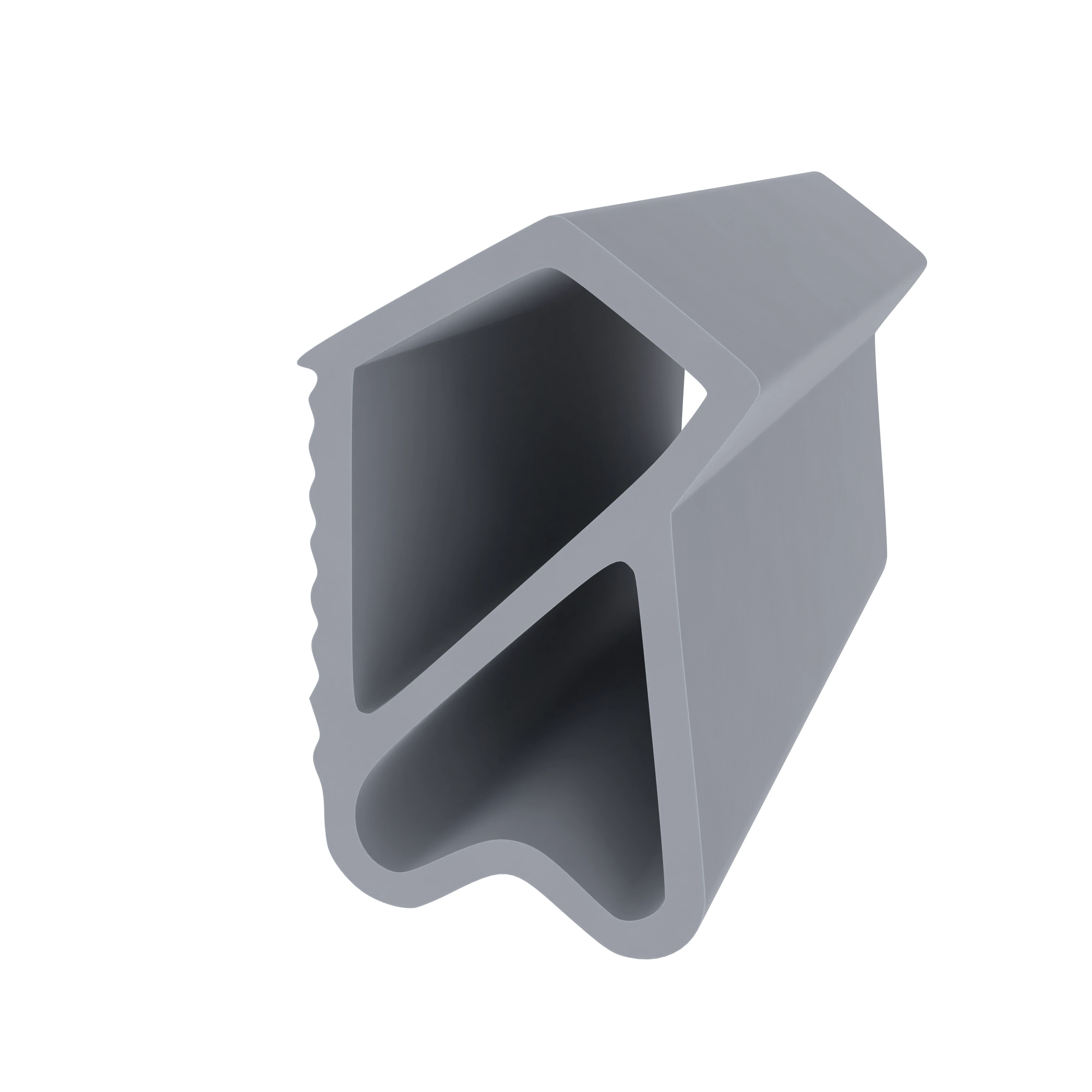 Stahlzargendichtung für Stahltüren | 19 mm Höhe | Farbe: grau