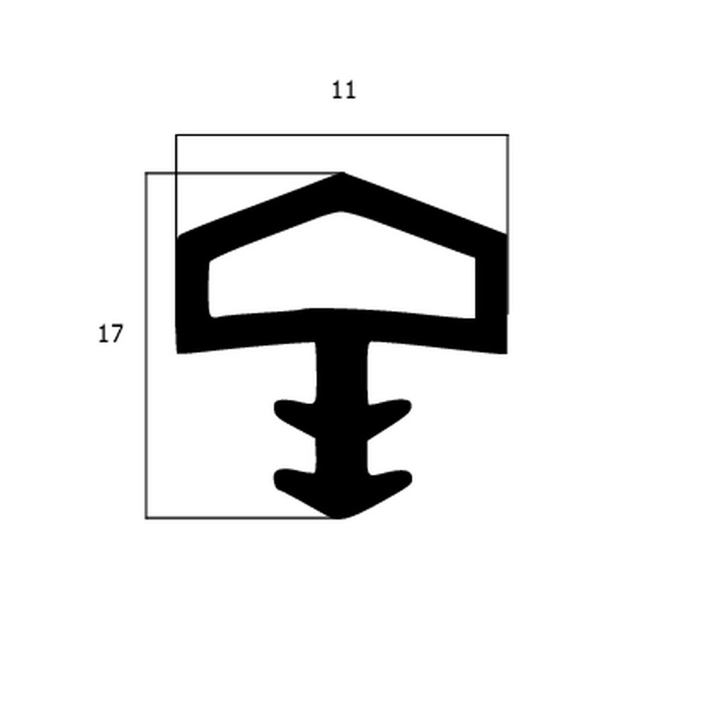 Türrahmen Dichtung - Holzzargendichtung für Zimmertüren | 4,5 mm Nut | Farbe: weiß