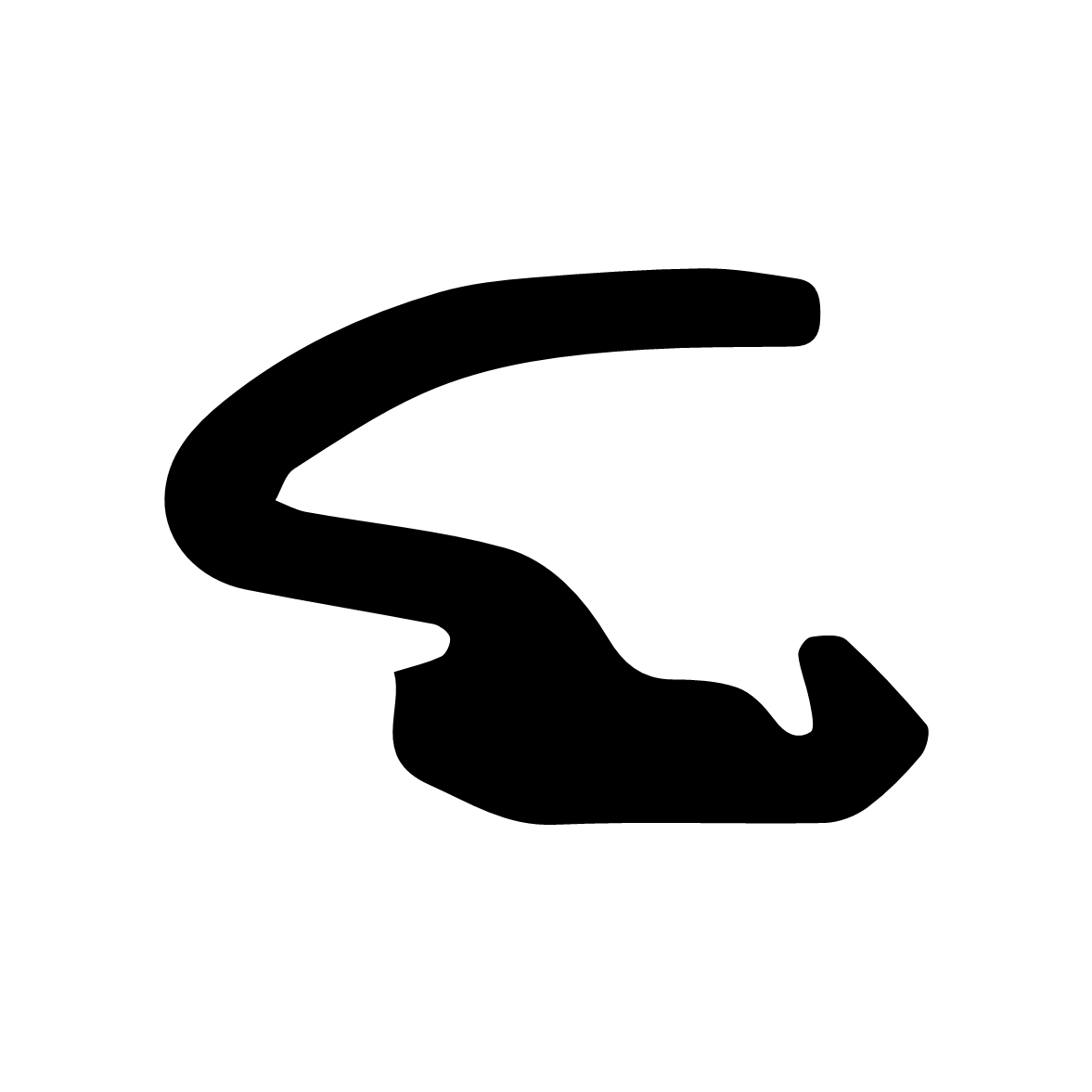 Anschlagdichtung mit Lippe und glattem Fuß | 9 mm Höhe | Farbe: schwarz