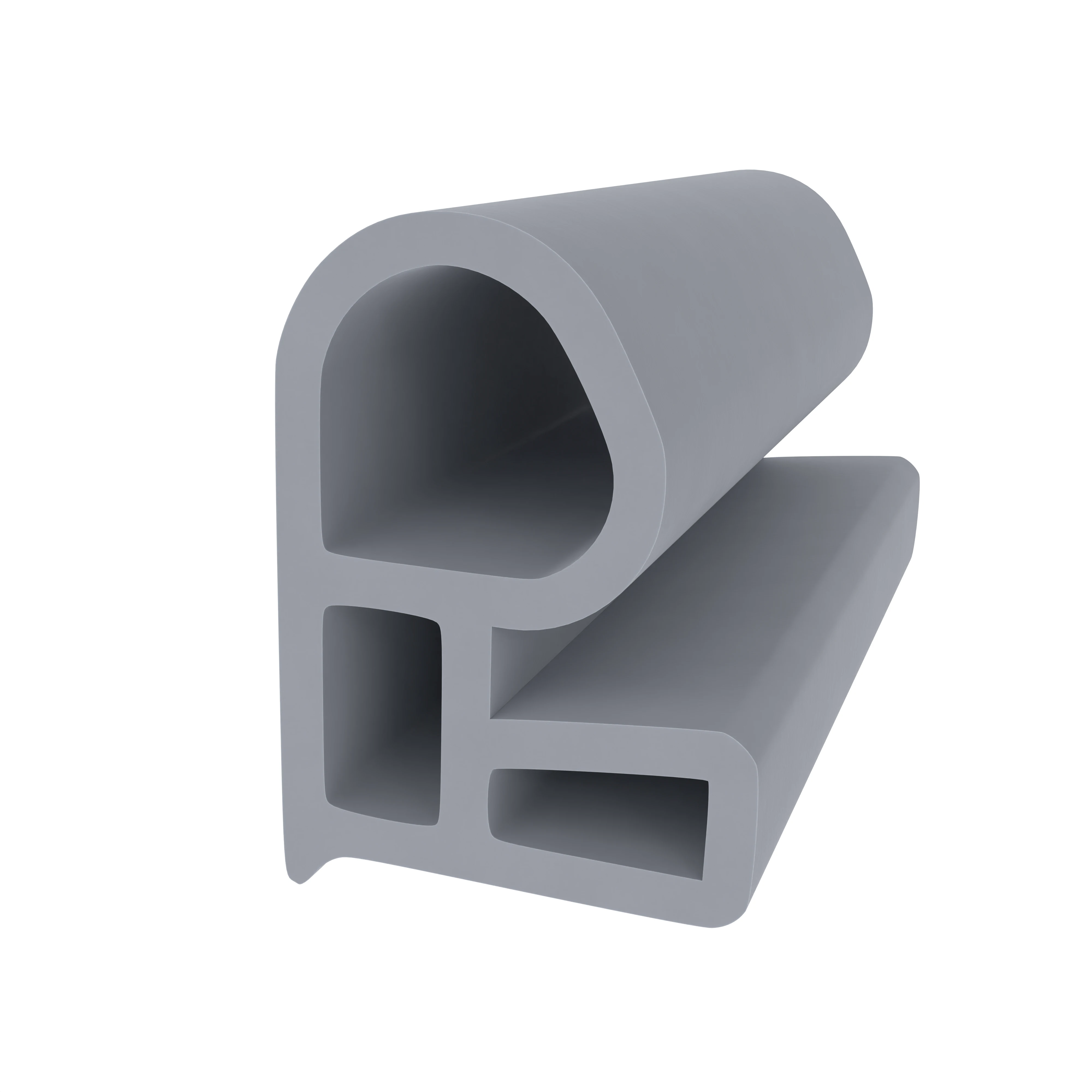 Stahlzargendichtung für Stahlrahmen | 17,8 mm Höhe | Farbe: grau