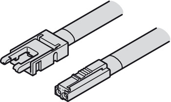 Beleuchtung - Zuleitung für LED-Band monochrom | Nennspannung: 12 V | Kabellänge: 2000 mm