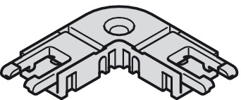 Beleuchtung - Eck-Verbinder von Häfele Loox5 | für LED-Band monochrom | Clipbreite: 8 mm