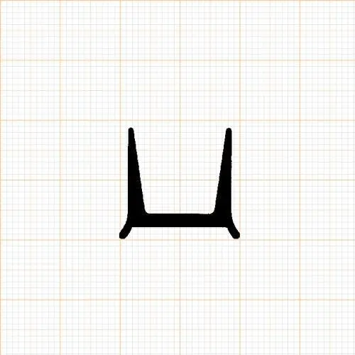 Zum Schrauben - Kühlschrankdichtung Meterware | Höhe: 16,5 mm | Farbe: grau