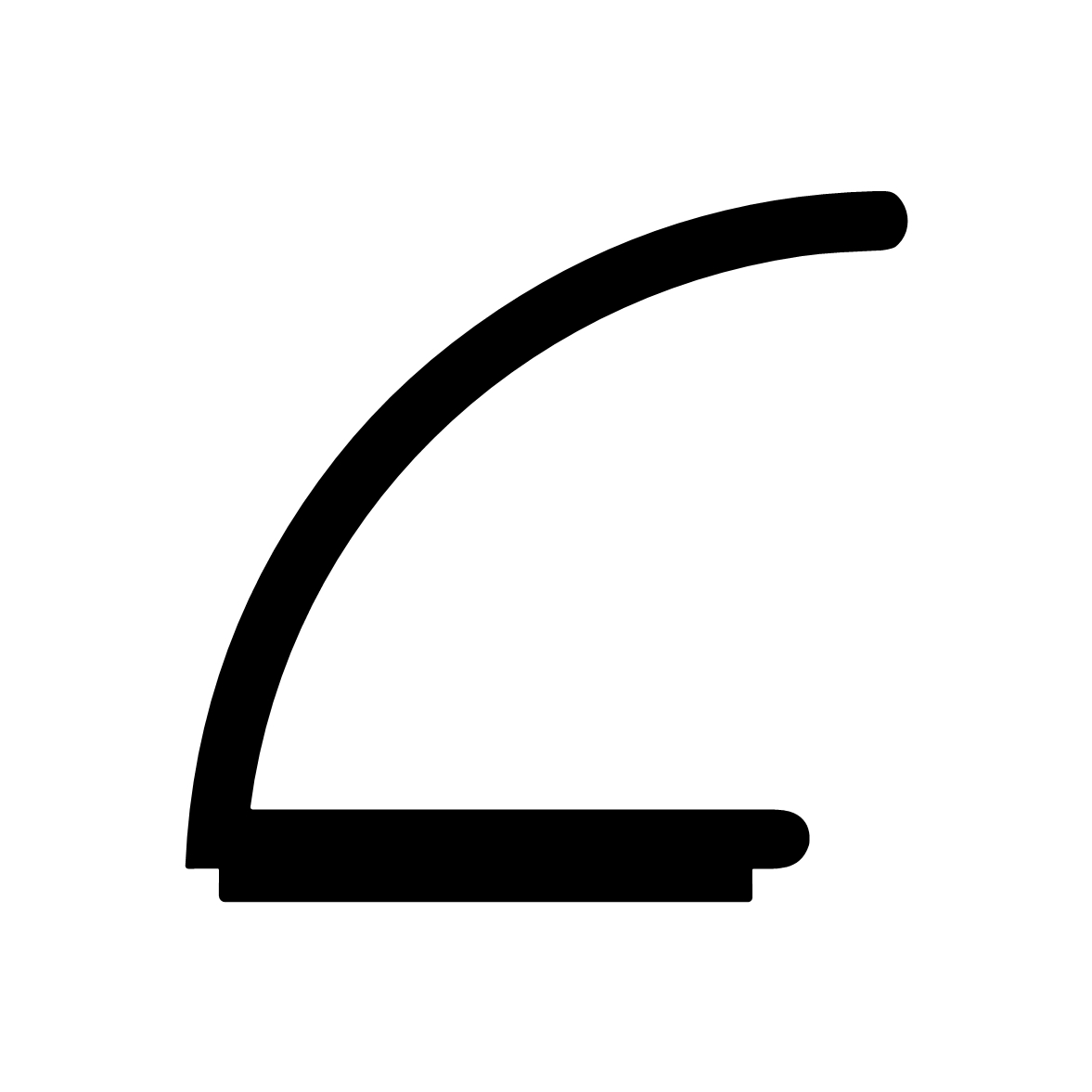 Türdichtung selbstklebend - Klebedichtung mit V-Profil | Spaltbreite: 1 – 8 mm | Farbe: schwarz