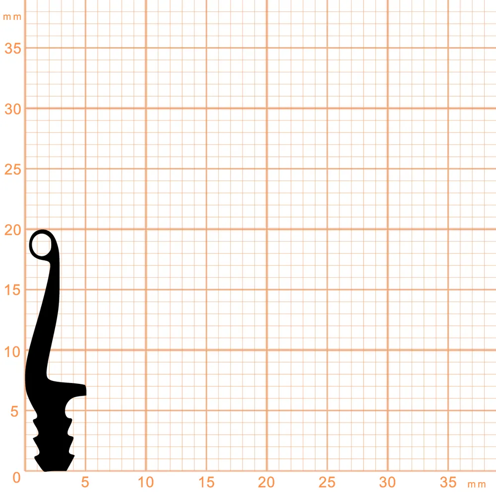 Türrahmen Dichtung - Holzzargendichtung für Zimmertüren | 3 - 4 mm Nutbreite | Farbe: grau