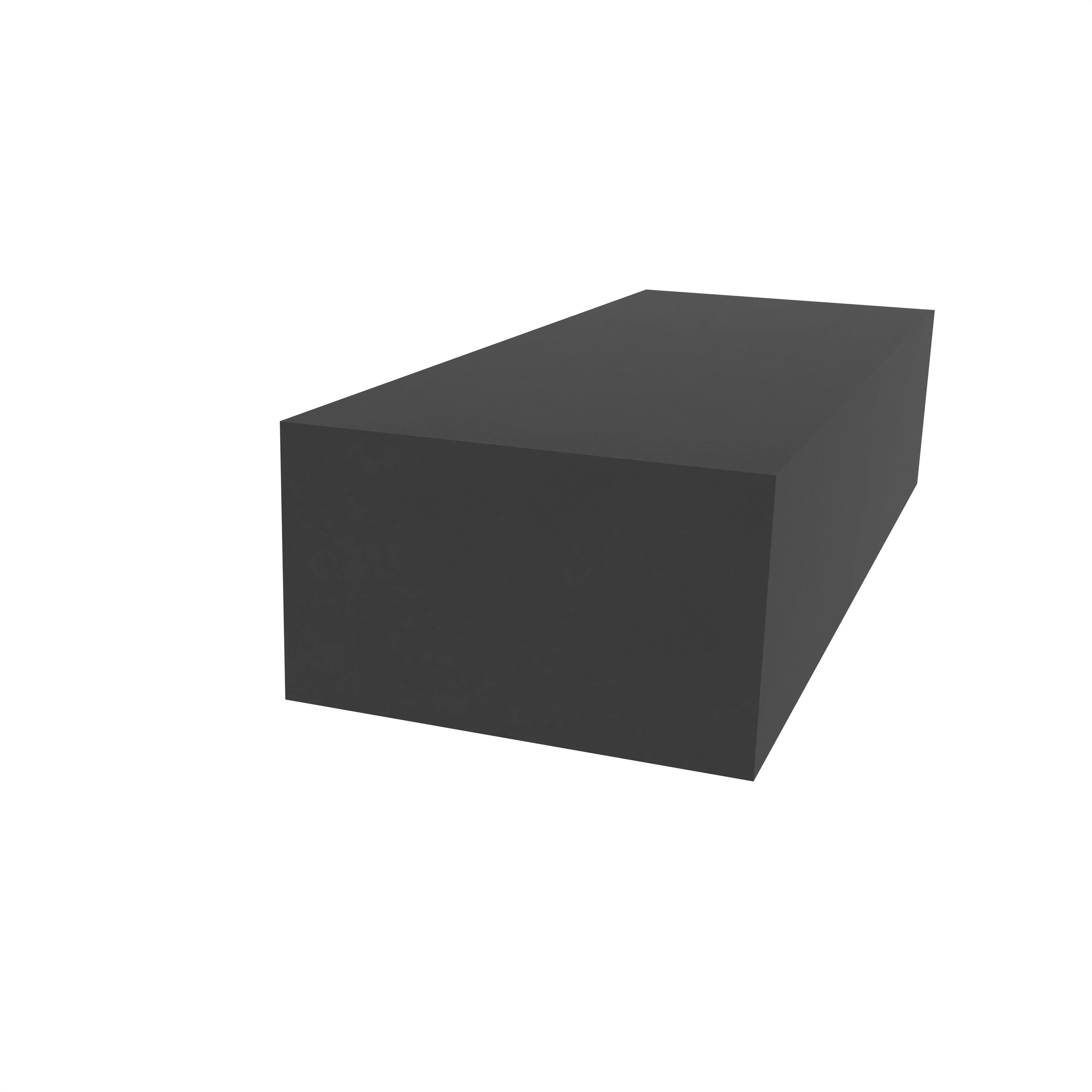 Moosgummidichtung vierkant | 5 mm Breite | Farbe: schwarz
