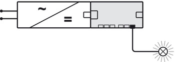 6-fach-Verteiler Häfele Loox5 | Spannung: 24 V | Leistungsbelastbarkeit: 120 W