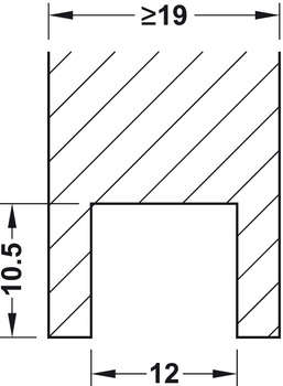 Verbinder & Bodenträger - Bohrlehre mit Senkbohrer | für Schienen mit Keilnut