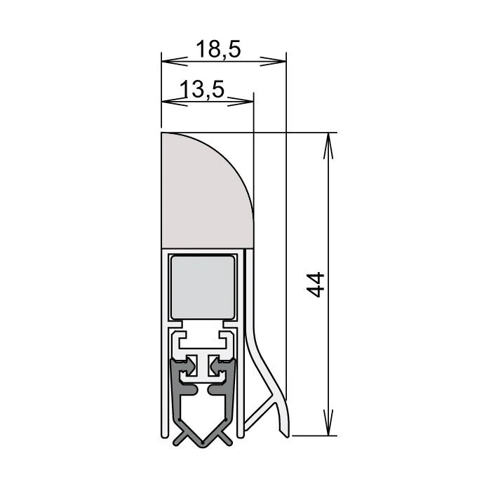 Absenkdichtungen - Wind-Ex RTK-1 Absenkdichtung von Athmer | Länge: 860 mm
