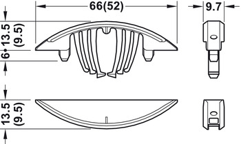 Verbinder & Bodenträger - Lamellenverbinder Lamello Tenso P-14/10 | Frästiefe: 14 mm