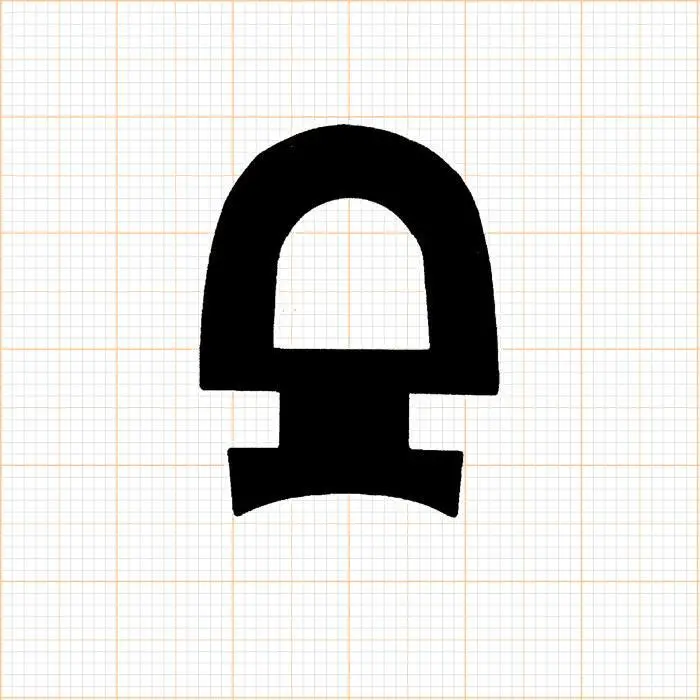 OP-Tür- und Garagentordichtungen - Garagentor / OP-Türdichtung in schwarz