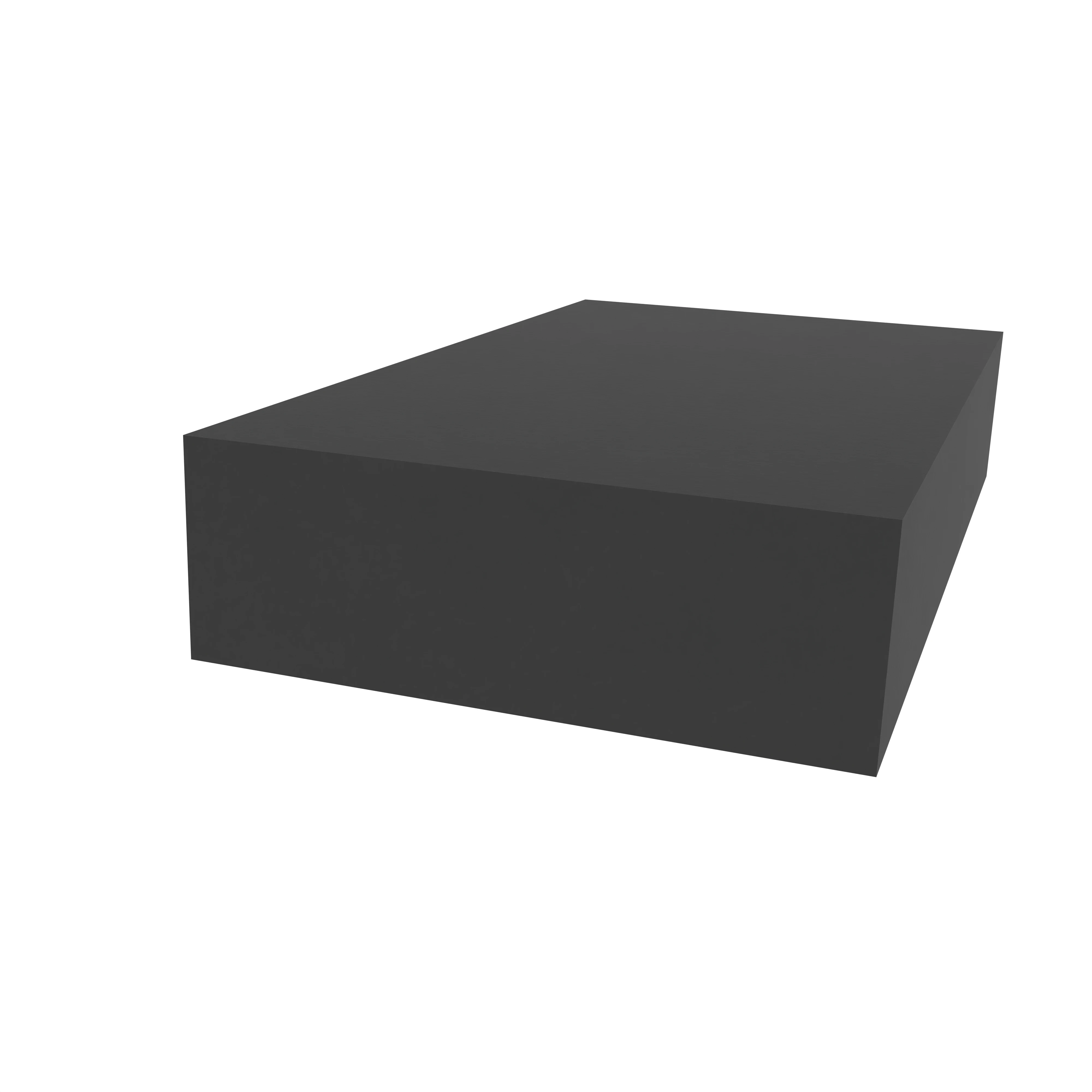 Moosgummi - Moosgummidichtung vierkant | 30 mm Breite | Farbe: schwarz