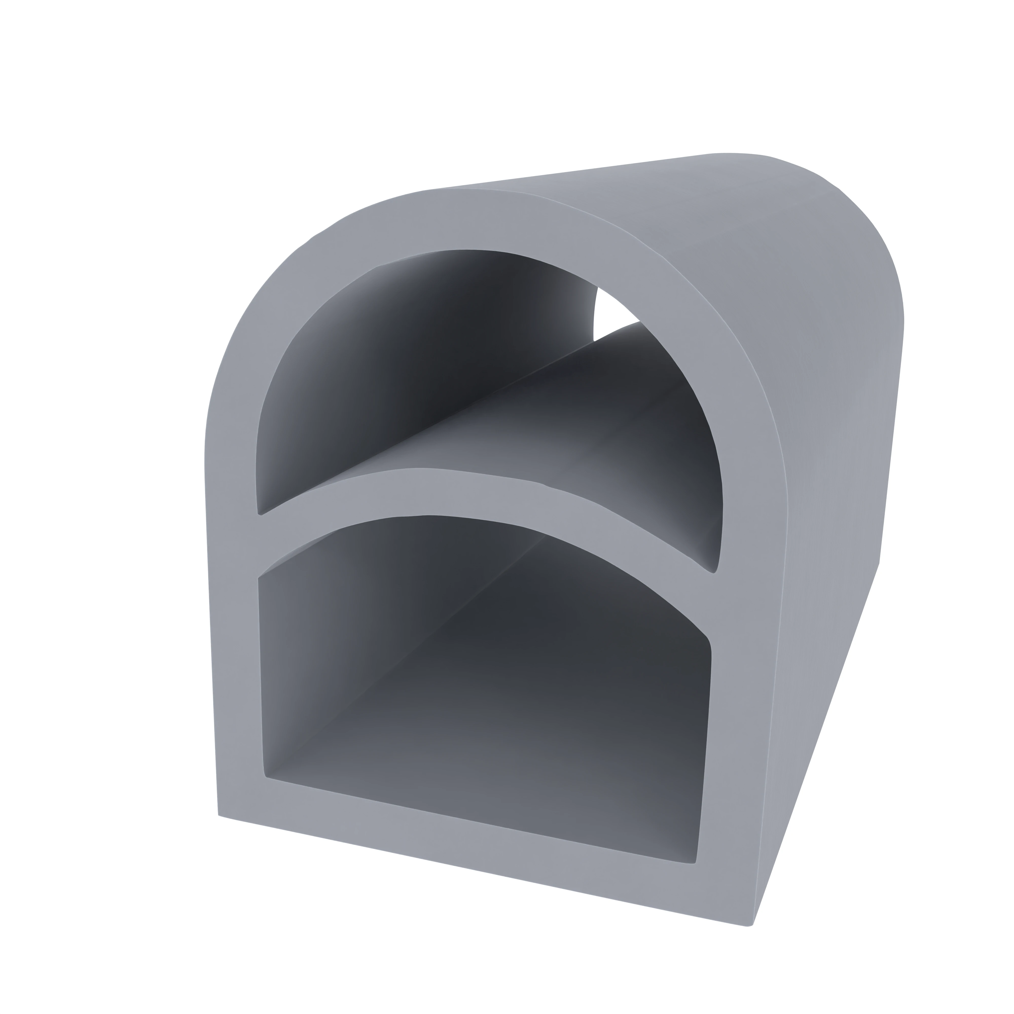 Türrahmen Dichtung - Stahlzargendichtung für Stahlrahmen | 11 mm Breite | Farbe: grau