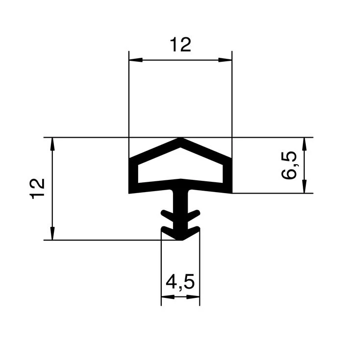 Türrahmen Dichtung - Holzzargendichtung für Zimmertüren | 4 mm Nut | Farbe: transparent