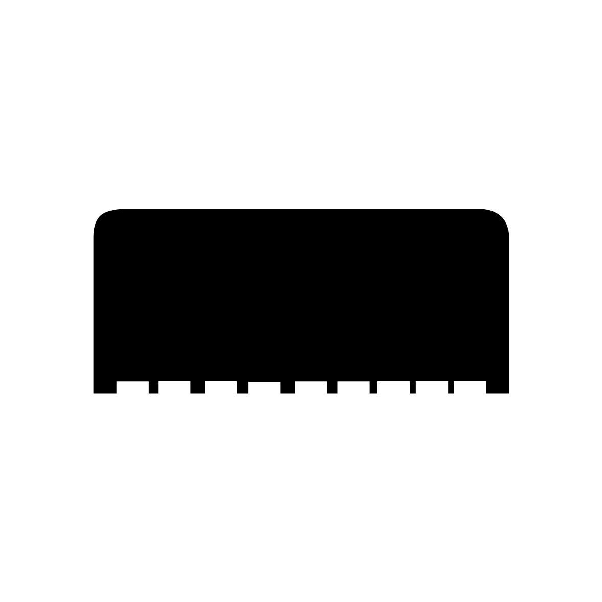 Türdichtung selbstklebend - Klebedichtung mit I-Profil | Spaltbreite: 1 – 4 mm | Farbe: braun