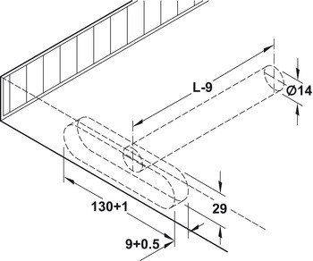 Verbinder & Bodenträger - Tablarträger mit Anschraubplatte | Länge: 175 mm | Breite: 130 mm