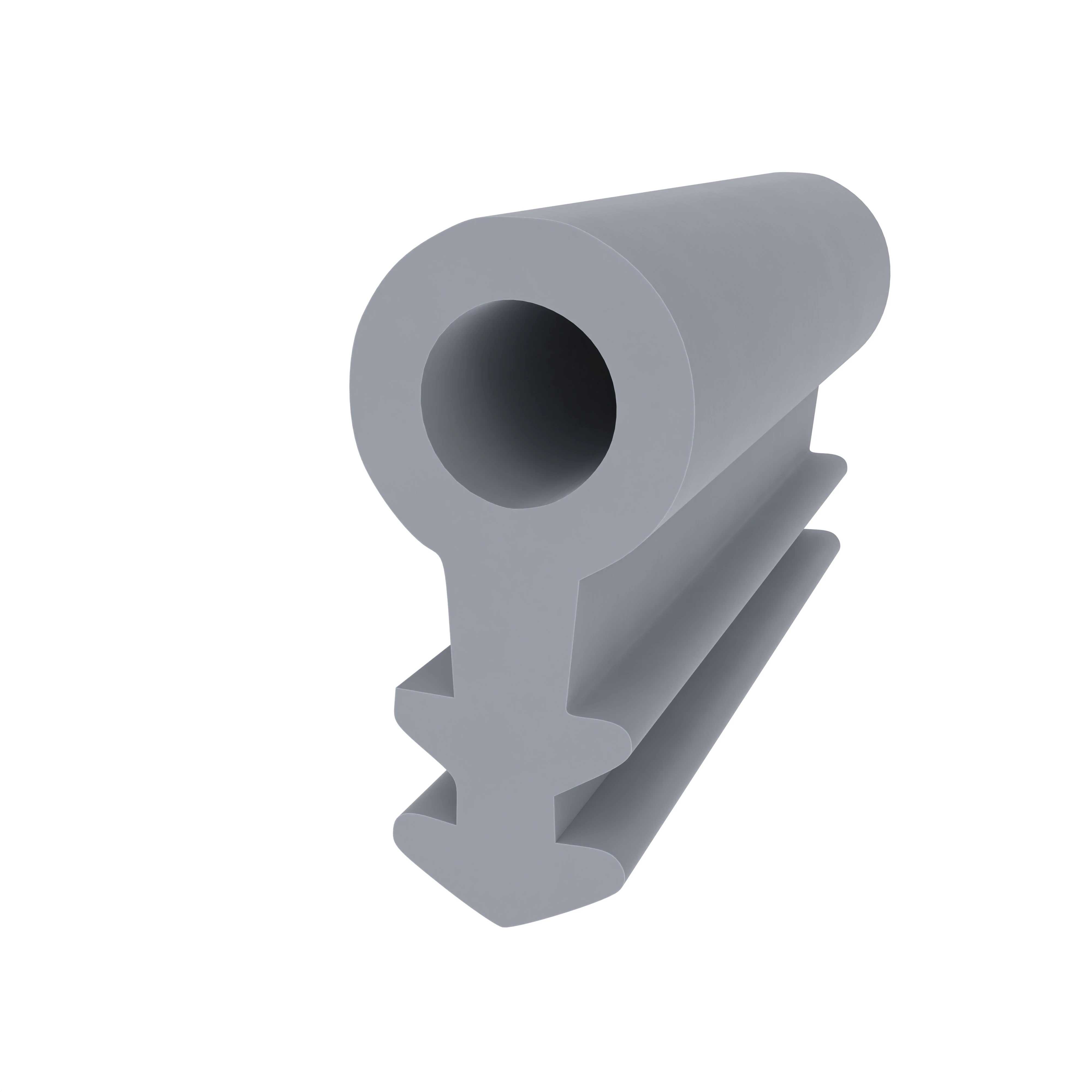 Türrahmen Dichtung - Holzzargendichtung für Zimmertüren | 3 mm Nutbreite | Farbe: grau