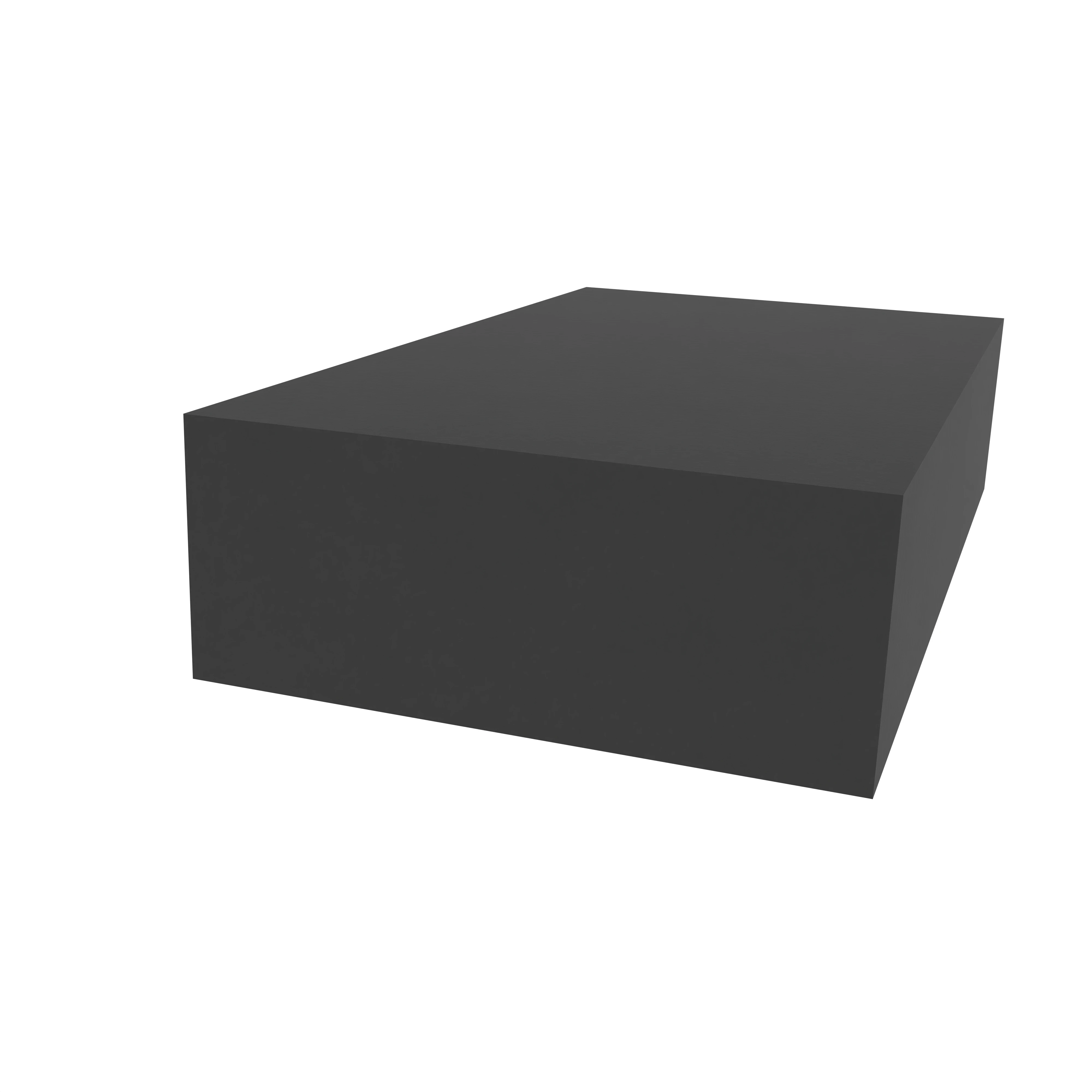 Moosgummi - Moosgummidichtung vierkant | 25 mm Breite | Farbe: schwarz