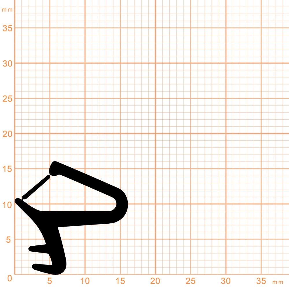 Türrahmen Dichtung - Holzzargendichtung für Haustüren | 4 - 5 mm Nutbreite | Farbe: weiß