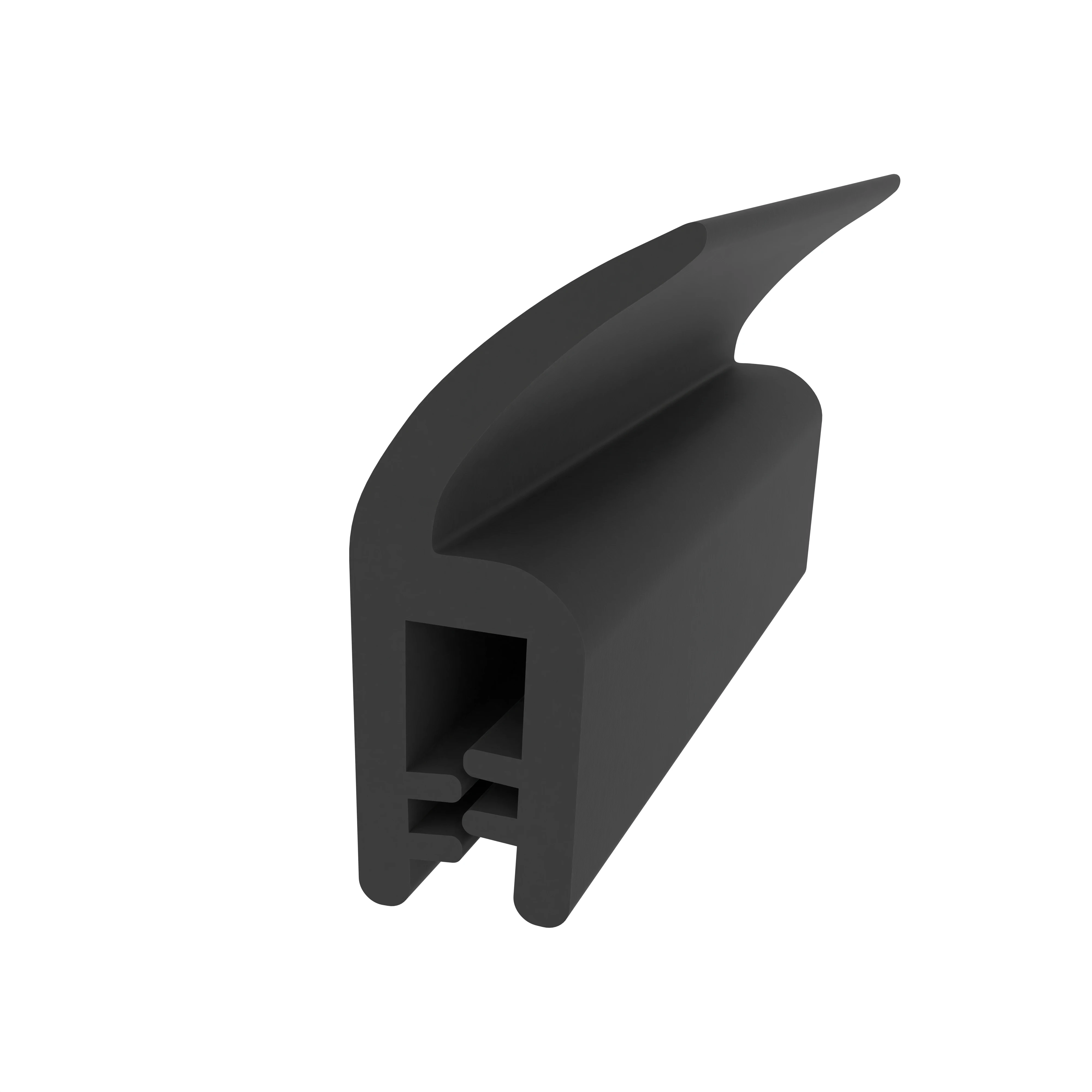 Kantenschutz Dichtprofile - Kantenschutzprofil | Klemmbereich: 1,5 - 2,5 mm | Farbe: schwarz