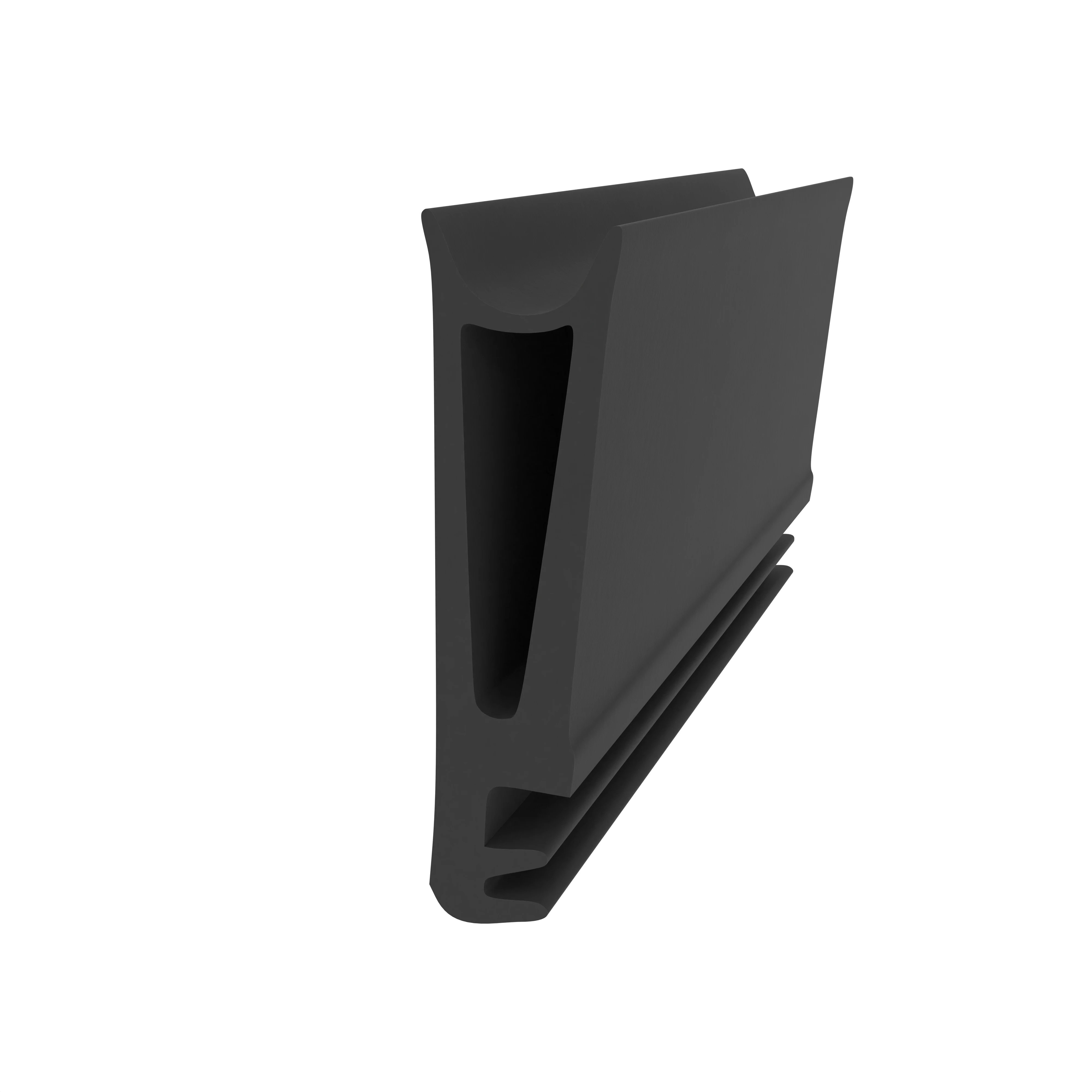 Flügelfalzdichtung für Holzfenster und -türen | 18 mm Falzhöhe | Farbe: schwarz