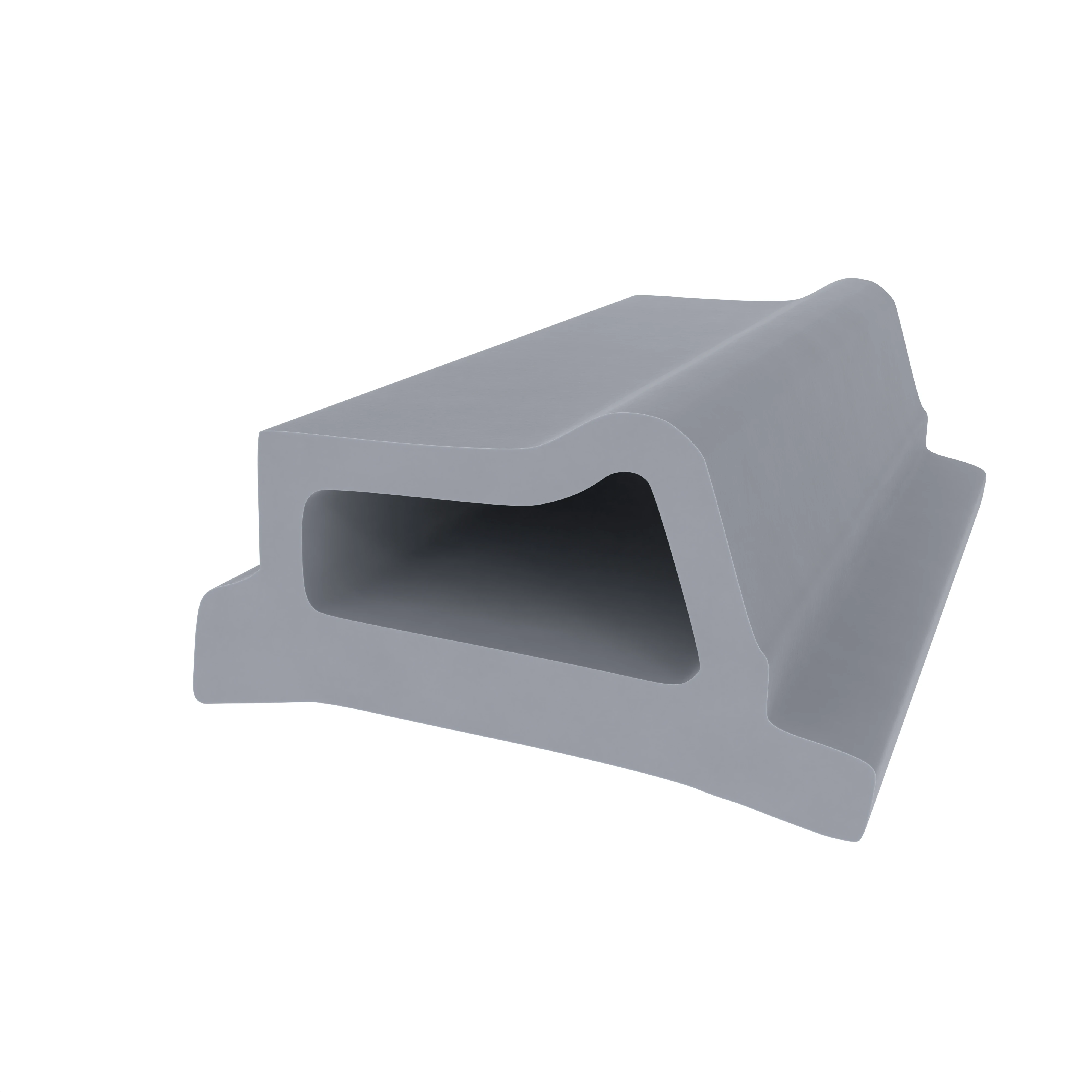 Stahlzargendichtung für Stahlrahmen | 11 mm Höhe | Farbe: grau