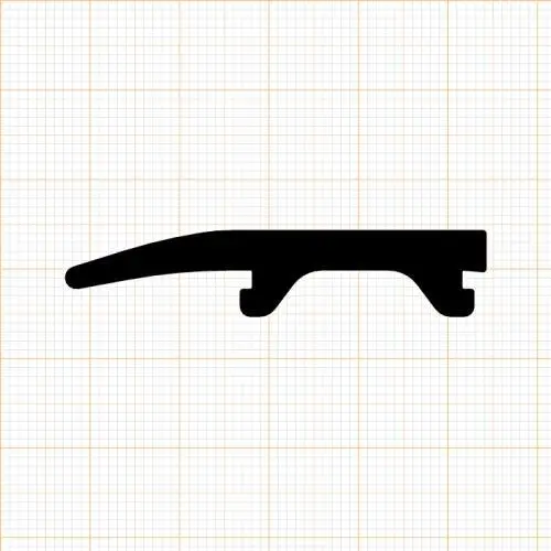 Glasauflage- und Fassadendichtungen - Stahlzargendichtung für Stahlprofile | 47 mm Breite | Farbe: schwarz