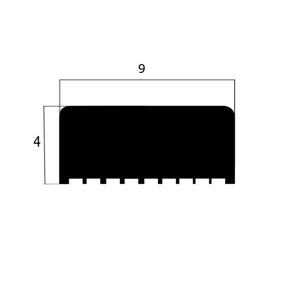 Türdichtung selbstklebend - Klebedichtung mit I-Profil | Spaltbreite: 1 – 4 mm | Farbe: braun