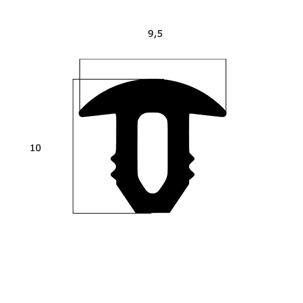 Treppenstufenprofile - Anti-Rutsch Profil für Treppenstufen | Höhe: 10 mm | Farbe: weiß