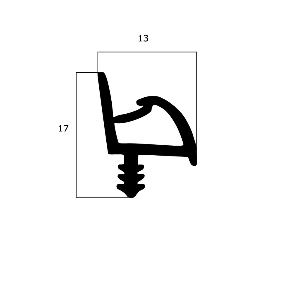 Türrahmen Dichtung - Zimmertürdichtung für Haustüren | 12 mm Breite | Farbe: weiß