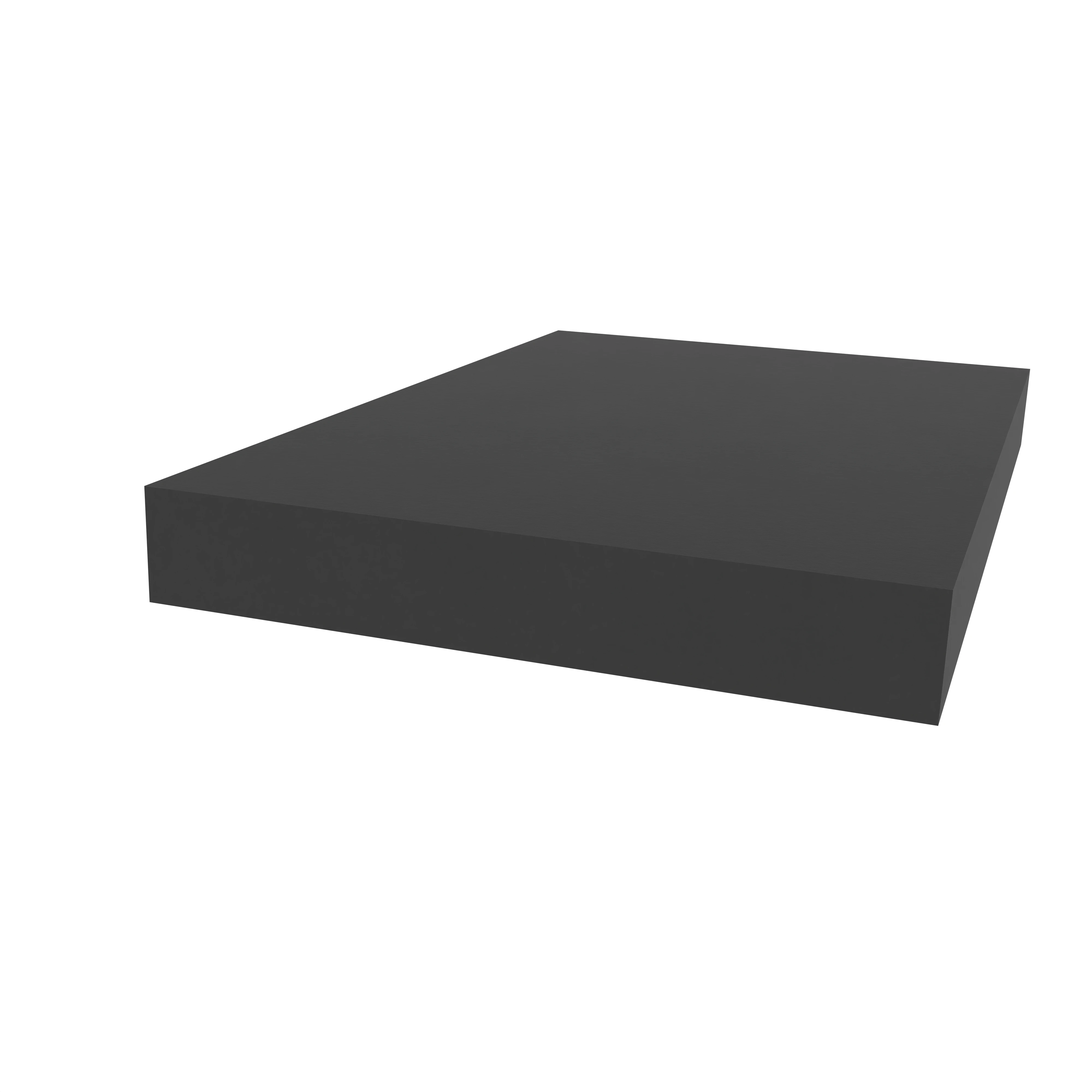 Moosgummidichtung vierkant | 50 mm Breite | Farbe: schwarz
