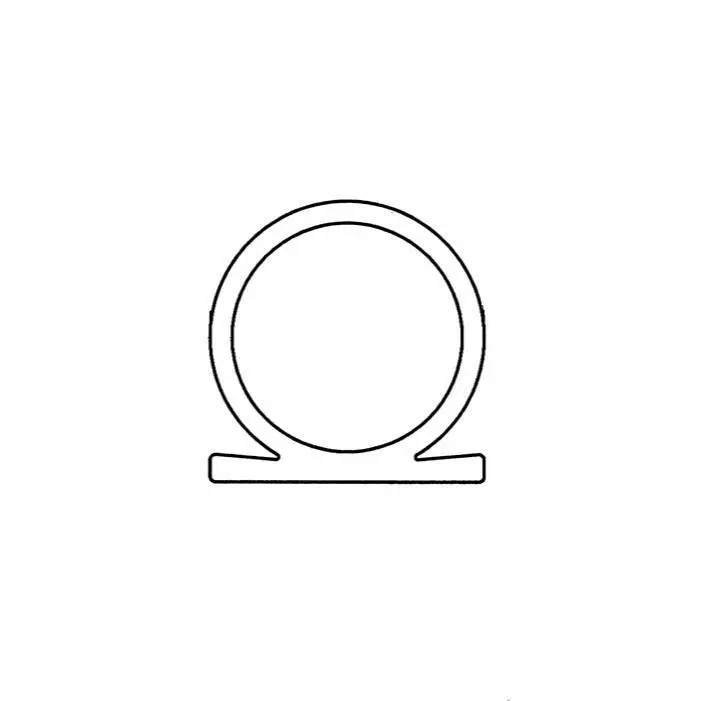 Türdichtung selbstklebend - Klebedichtung mit Omega-Profil | Spaltbreite: 1 – 8 mm | Farbe: schwarz