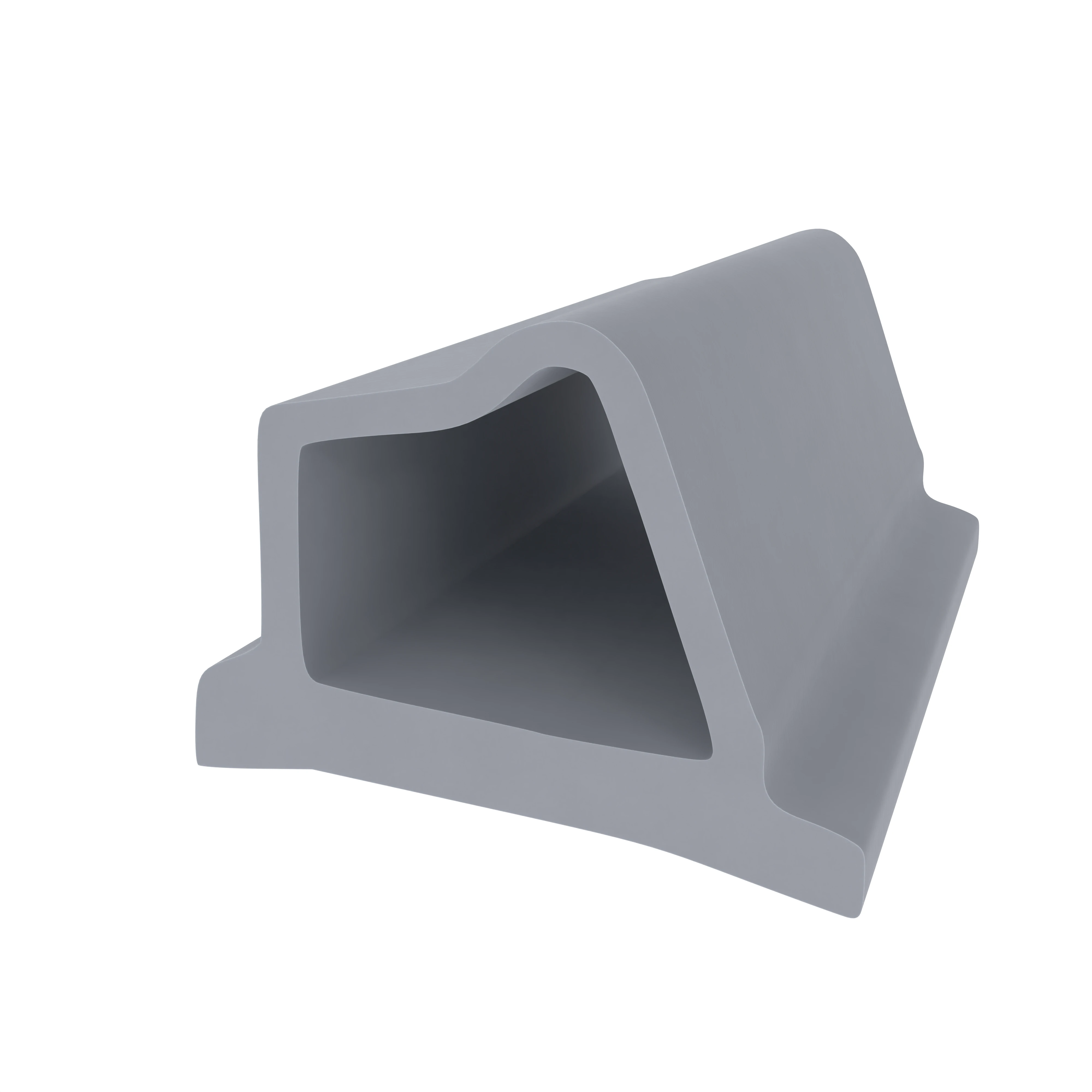 Türrahmen Dichtung - Stahlzargendichtung für Metalltüren | 16 mm Höhe | Farbe: grau