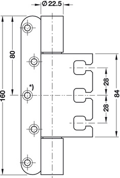 Türbänder - Objekttürband von Simonswerk | Modell: VN 7939/160 | Größe: 160 mm