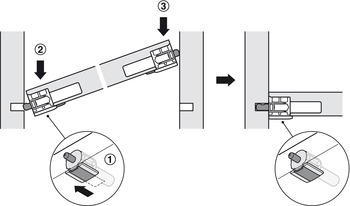 Verbinder & Bodenträger - Tablarverbinder SP 15/8/5 mit Federsystem für Holztablare in anthrazit