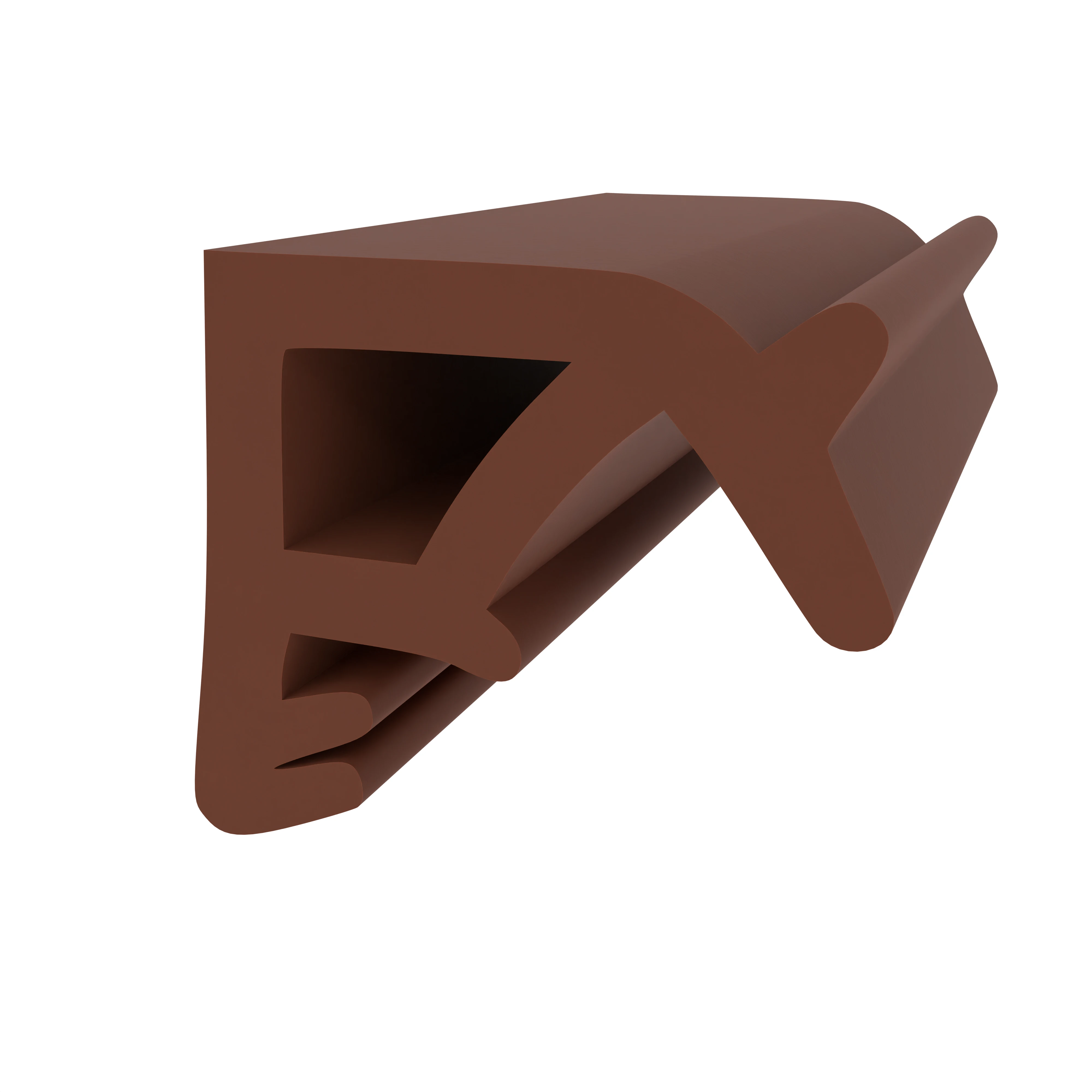 Überschlagdichtungen - Überschlagdichtung für Holzfenster | Höhe: 10 mm | Farbe: braun