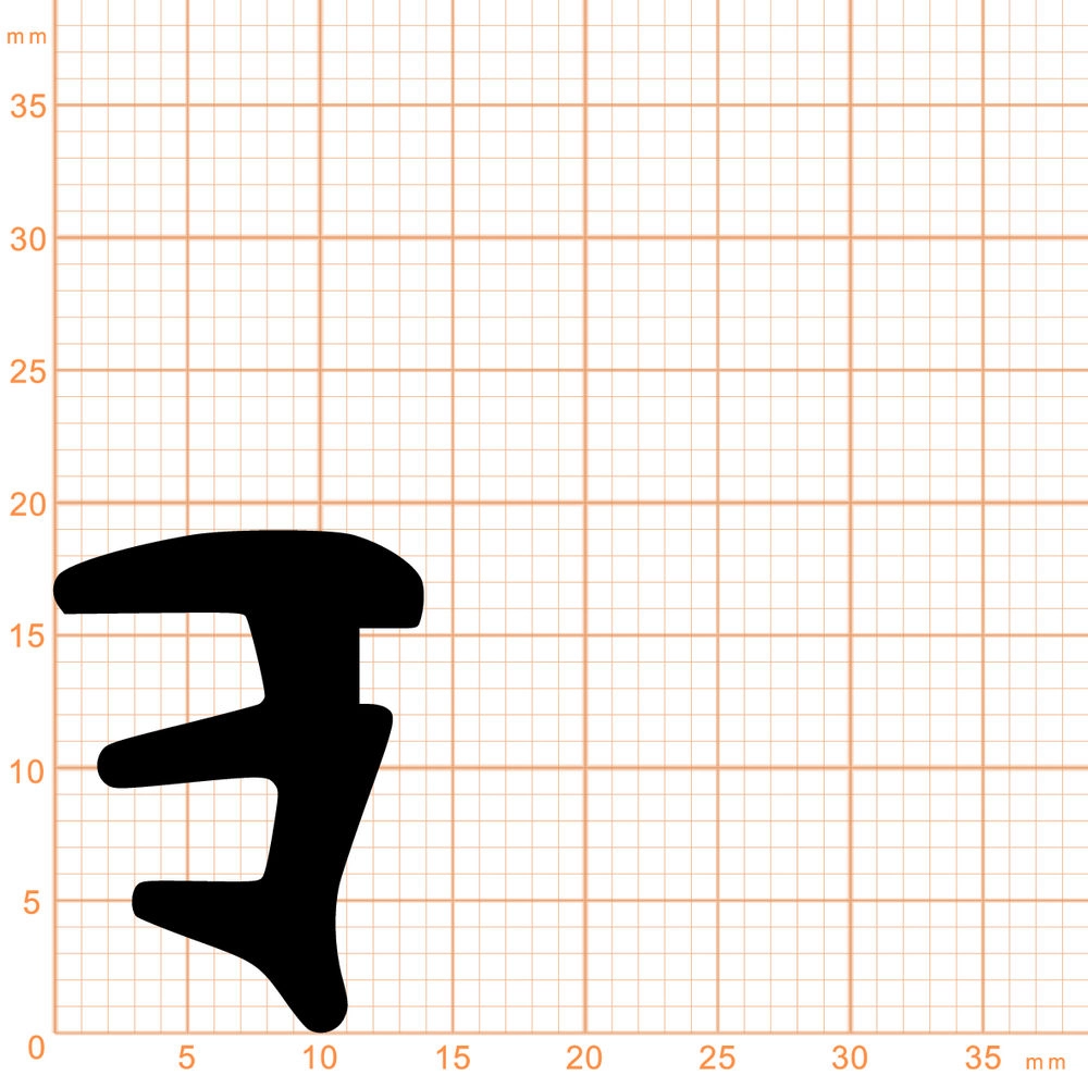 Verglasungsdichtungen - Verglasungsdichtung für Fenster | 14 mm Breite | Farbe: schwarz